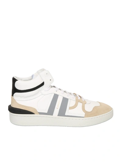 Shop Lanvin Sneakers High Top Clay Bia/arg In White