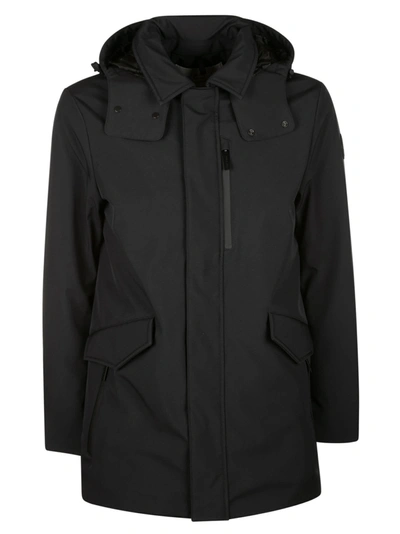 Shop Woolrich Barriw Mac Soft Shell Coat In Black