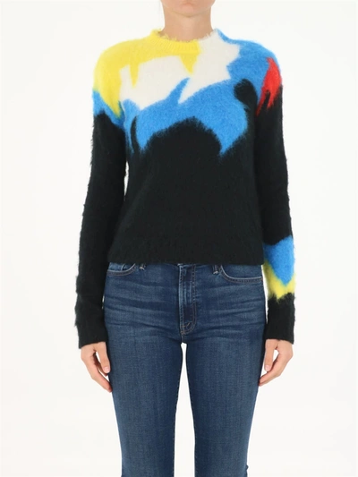 Shop Loewe Multicolor Intarsia Sweater