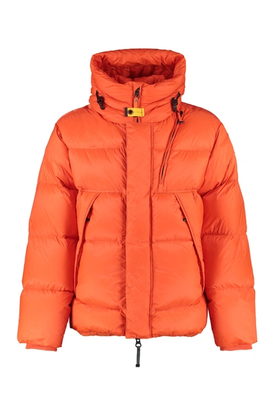 Shop Parajumpers Cloud Zip And Snap Button Fastening Down Jacket In Orange