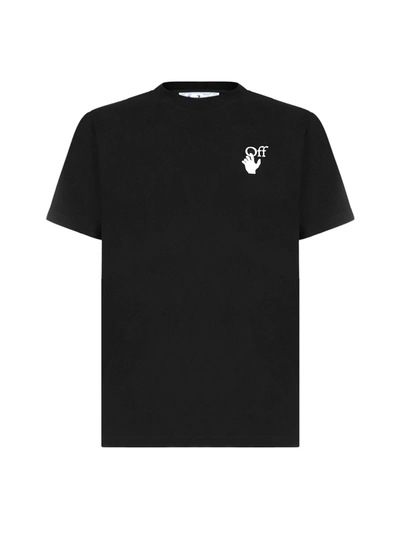 Shop Off-white T-shirt In Black Multicolor