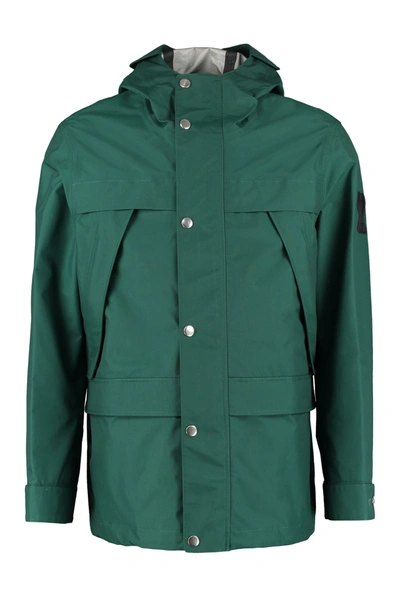 Shop Ami Alexandre Mattiussi Techno Fabric Jacket In Green