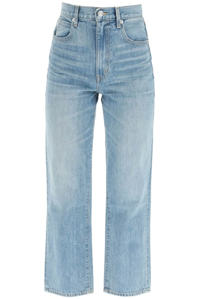 Shop Slvrlake London Cropped Jeans In Sweet Thing (blue)