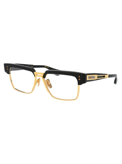 Shop Dita Optical In 01 Yellow Gold - Black W/ Clear