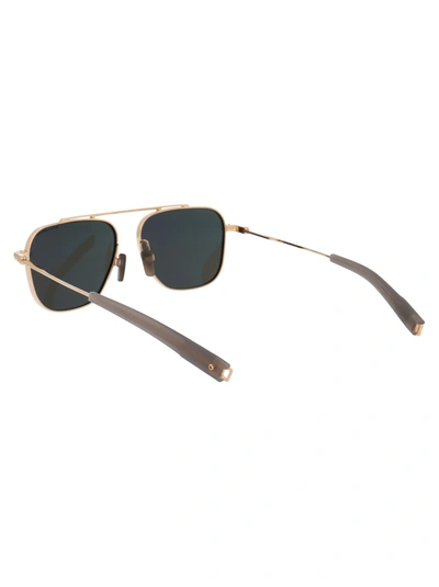 Shop Dita Sunglasses In 002 White Gold / G12