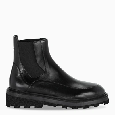 A-cold-wall* Logo-debossed Leather Chelsea Boots In Black