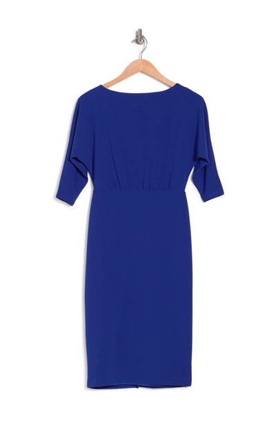 Shop Alexia Admor Paris Dolman Sleeve Sheath Dress In Cobalt