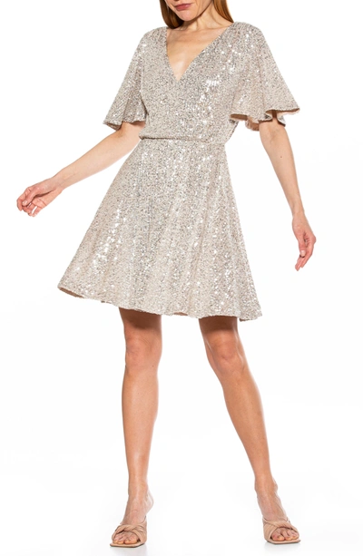 Alexia Admor Oak Dress In Silver