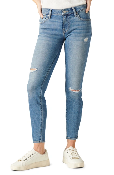 Shop Lucky Brand Low Rise Lolita Skinny Destructed Jeans In Kendzora