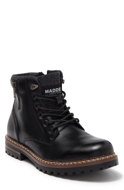 Shop Madden Stuuz Lug Sole Hiker Boot In Black