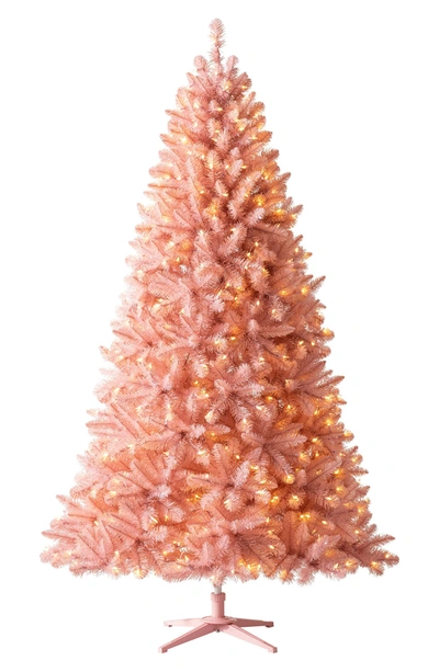 Treetopia Pretty In Pink Synthetic Fir Tree In Unlit