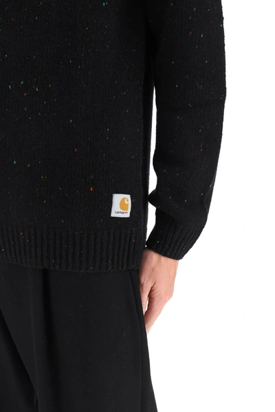 Shop Carhartt Anglistic Sweater In Black