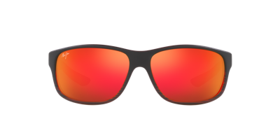 Shop Maui Jim Unisex Sunglasses Kaiwi Channel In Red Mir Pol