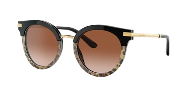 Shop Dolce & Gabbana Dolce&gabbana Woman Sunglasses Dg4394 In Brown Gradient