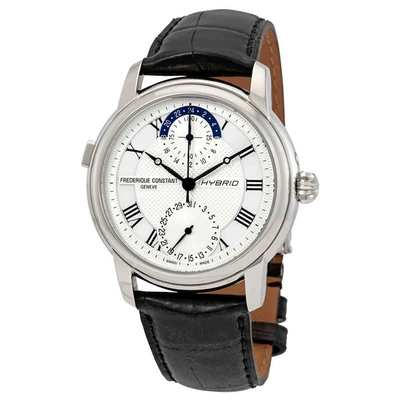 Shop Frederique Constant Automatic Watch Fc-750mc4h6 In Black / Silver