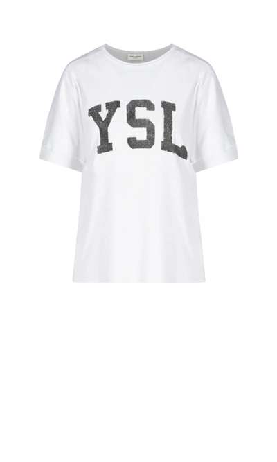 Saint Laurent Vintage Ysl T shirt In White ModeSens