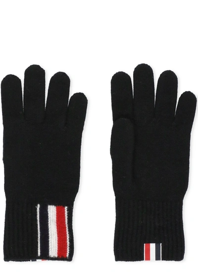 Shop Thom Browne Gloves Black