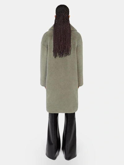 Shop Stand Studio Camille Cocoon Coat In Dusty Mint