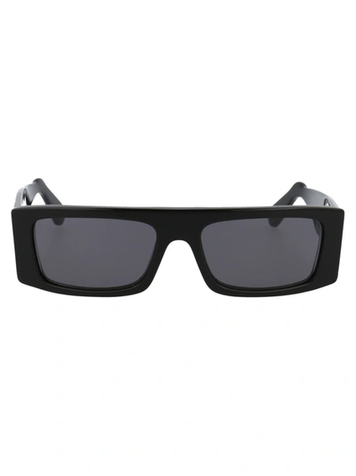 Shop Gcds Gd0009 Sunglasses In 01a Black