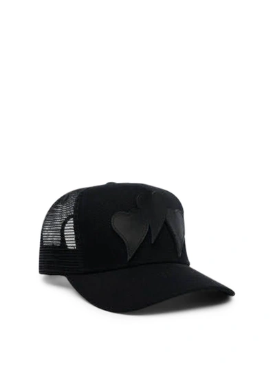 3 Hearts Trucker Hat Black