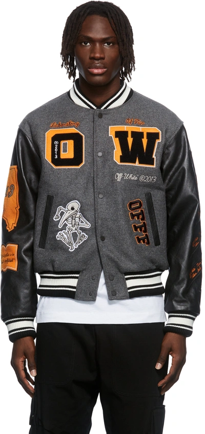 Off-White On The Go Varsity Bomber Jacket