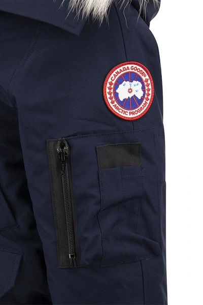 Shop Canada Goose Chilliwack - Bomber Jacket With Hood Lining In Atlantic Navy