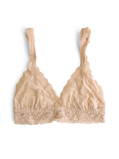 Shop Hanky Panky Signature Lace Crossover Bralette In Brown