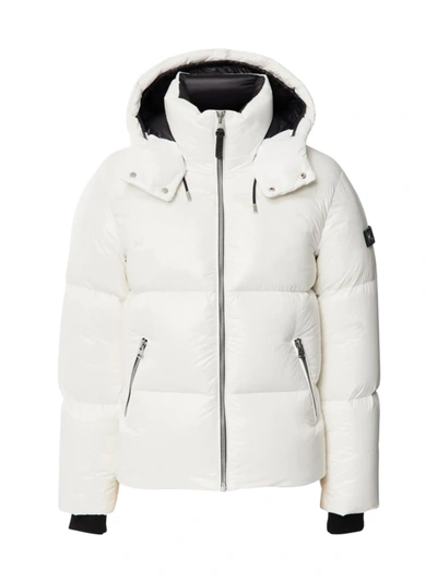 Shop Mackage Kent Puffer Down Coat In Off White