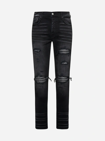 Shop Amiri Mx1 Iridescent Skinny Jeans