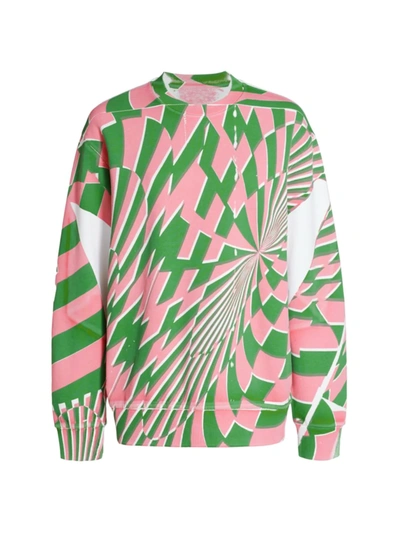 Shop Stella Mccartney Unisex Ed Curtis Optical Sweatshirt In 8490 Multicolor