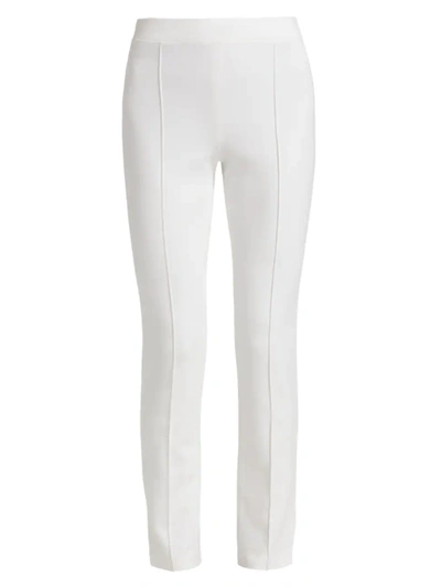 Shop Rosetta Getty Women's Pull-on Cropped Slim Pants In White