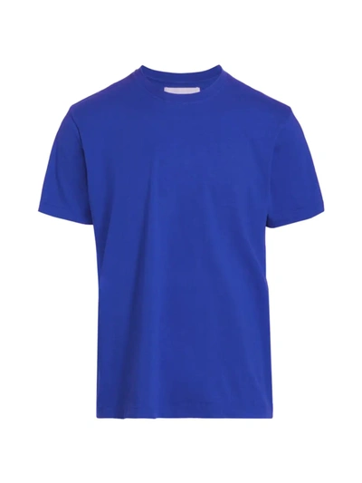 Shop Frame Short-sleeve Logo Cotton T-shirt In Reflex Blue