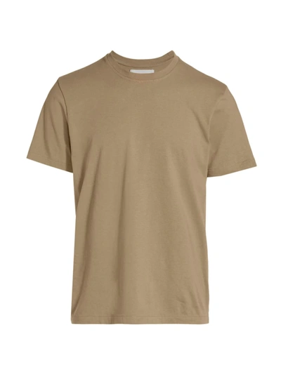 Shop Frame Short-sleeve Logo Cotton T-shirt In Mud