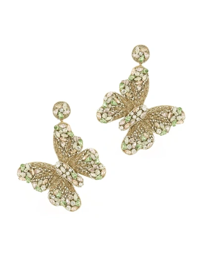 Shop Deepa Gurnani Women's Kathryn Beaded Butterfly Drop Earrings In Neutral