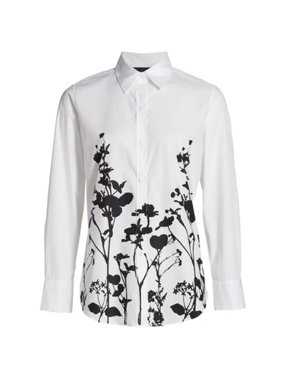 Shop Libertine Women's Fennel Garden Shirt In White
