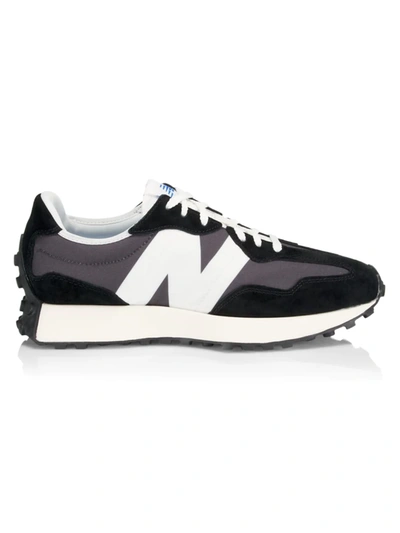 Shop New Balance Men's Unisex Suede & Nylon Lace-up Sneakers In Black