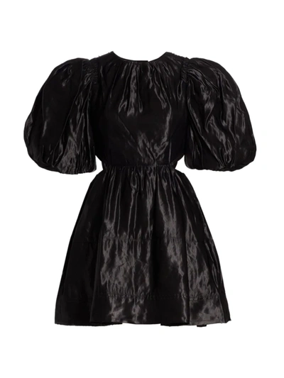 Shop Aje Women's Relic Beaded Mini-dress In Black