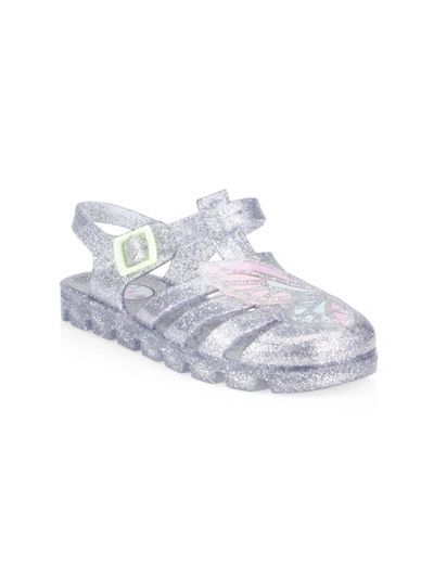 Shop Sophia Webster Baby Girl's & Little Girl's Butterfly Jelly Sandals In Silver Pastel