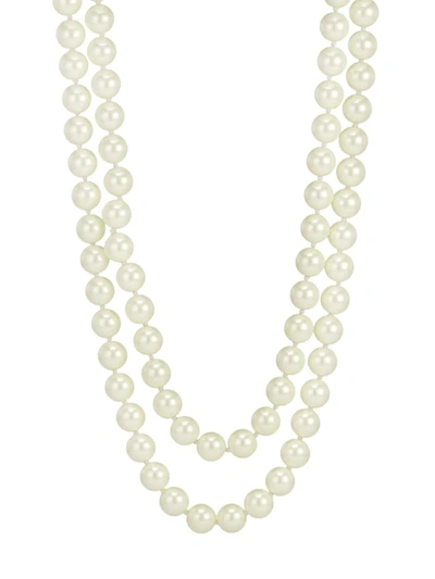 Shop Kenneth Jay Lane Women's Faux Pearl Rope Necklace
