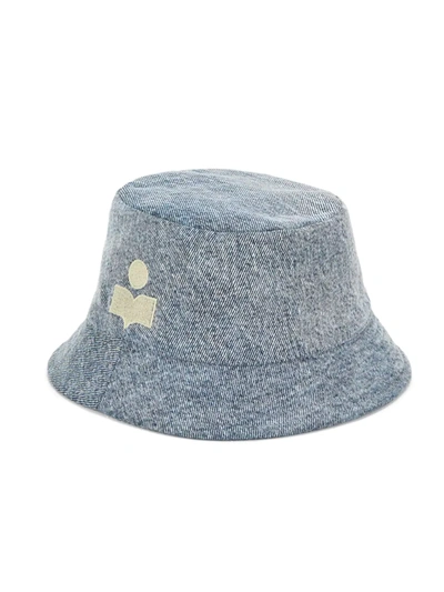 Shop Isabel Marant Haleyh Bucket Hat In Light Blue