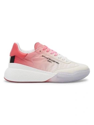 Shop Stella Mccartney Women's Loop Degradé Recycled Polyester Sneakers In Flame Degrade
