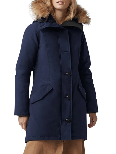 Shop Canada Goose Rossclair Parka In Blue