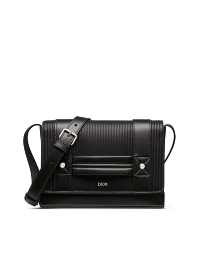 Dior Logo Signature Shoulder Bag In Black | ModeSens