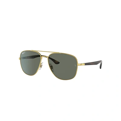 Ray Ban Rb3683 Sunglasses Tortoise Frame Green Lenses Polarized 56-15 In Tortoise
