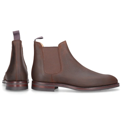 Shop Crockett & Jones Chelsea Boots Chelasea 5 Beige In Brown