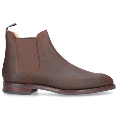 Shop Crockett & Jones Chelsea Boots Chelasea 5 Beige In Brown