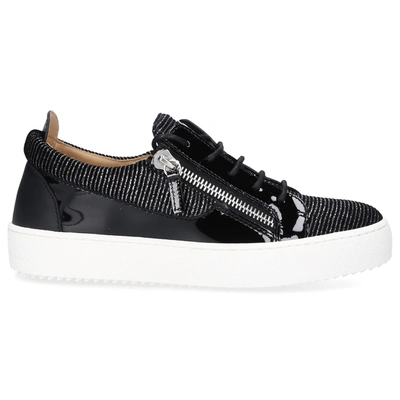 Shop Giuseppe Zanotti Low-top Sneakers Frankie Patent Leather In Black