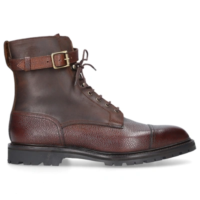 Shop Crockett & Jones Lace-up Boots Aldershot Brown