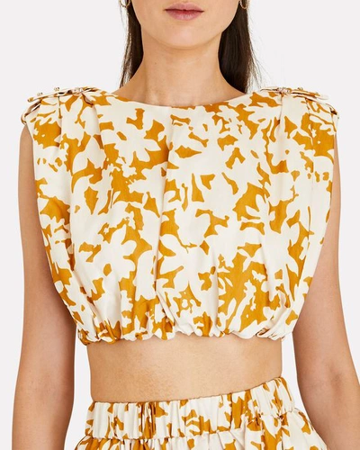 Shop Acler Landon Abstract Crop Top In Multi