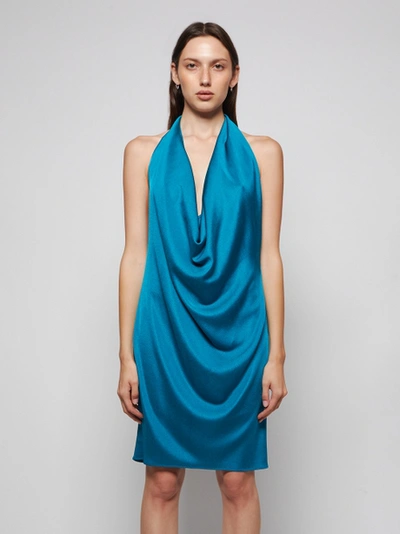 Shop Bottega Veneta Lightweight Viscose Shine Knit Dress Blaster